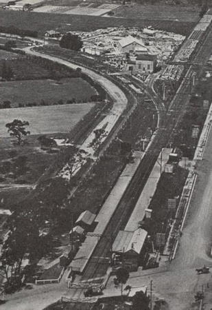Rocla Pipes and Springvale station in the fifties.