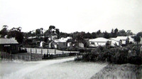 Unmade Hayden Road in the early fifties, taken from number 10, looking towards (invisible) Westall Rd.