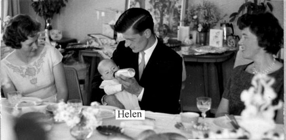 Nellie and Frank and their first daughter Helen.