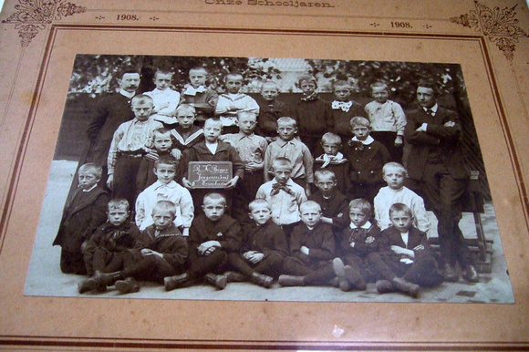 Bernard Leferink in white shirt at Primary School - second row second from left
